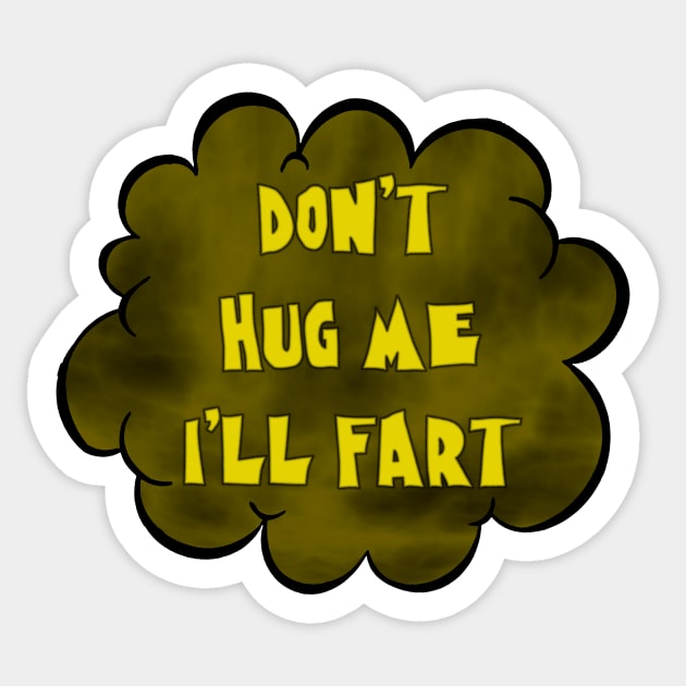 Don't Hug Me Sticker by Happy Guy